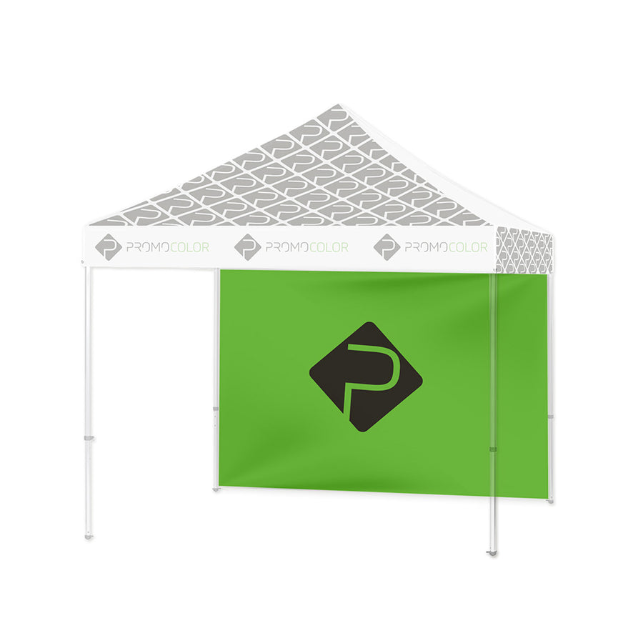 Grüne Rückwand eines Faltzeltes 3x3m