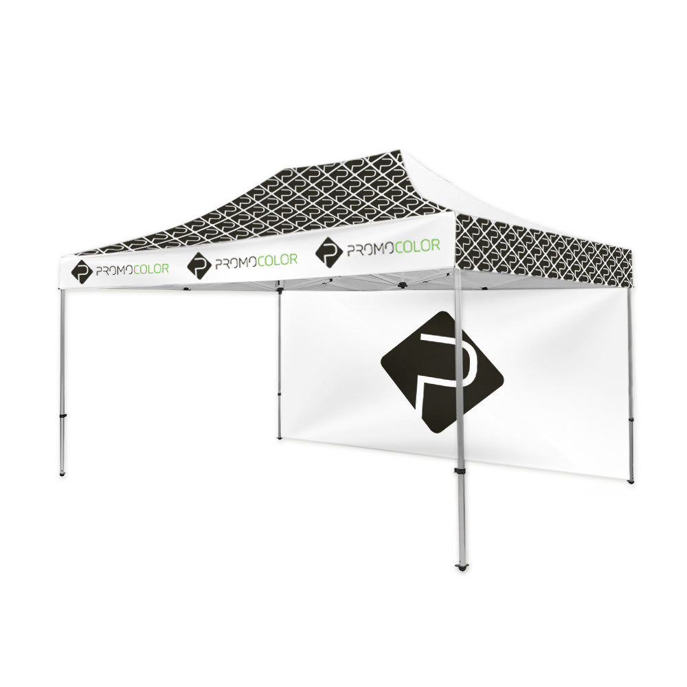 Faltpavillon 3x4,5 inkl. Dach und 1 Rückwand