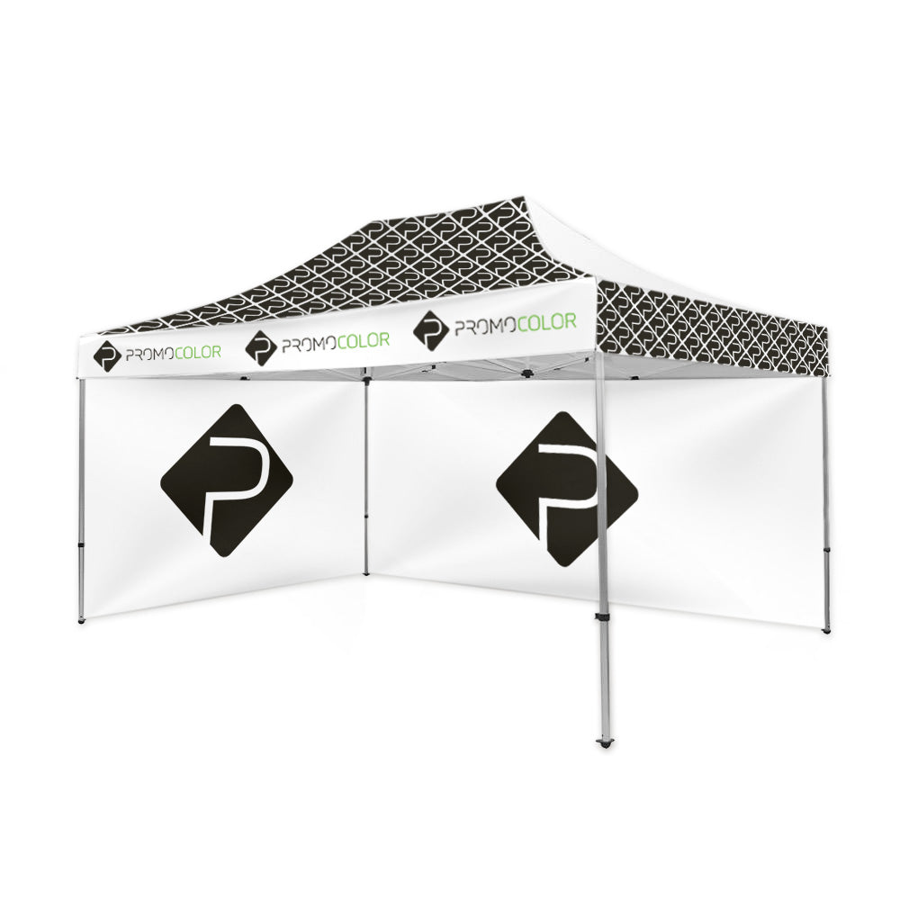 Faltpavillon 3x4,5 inkl. Dach, 1 Rückwand und 1 Seitenwand