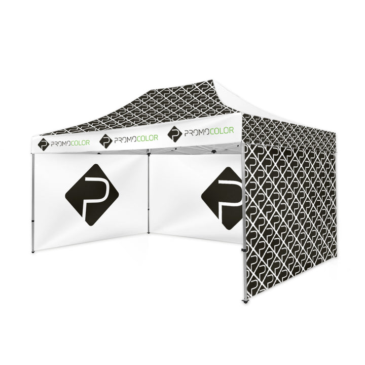 Faltpavillon 3x4,5 inkl. Dach, 1 Rückwand und 2 Seitenwänden